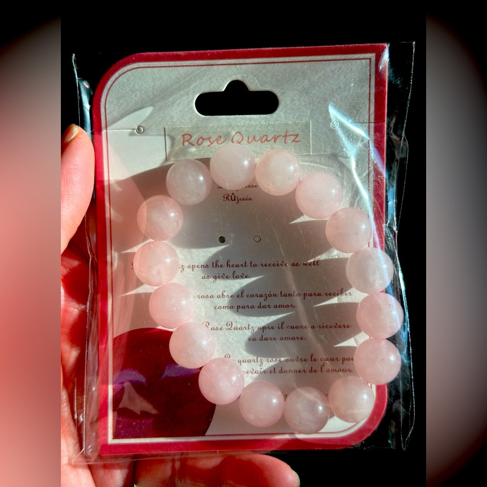 Rose Quartz Beaded Bracelet